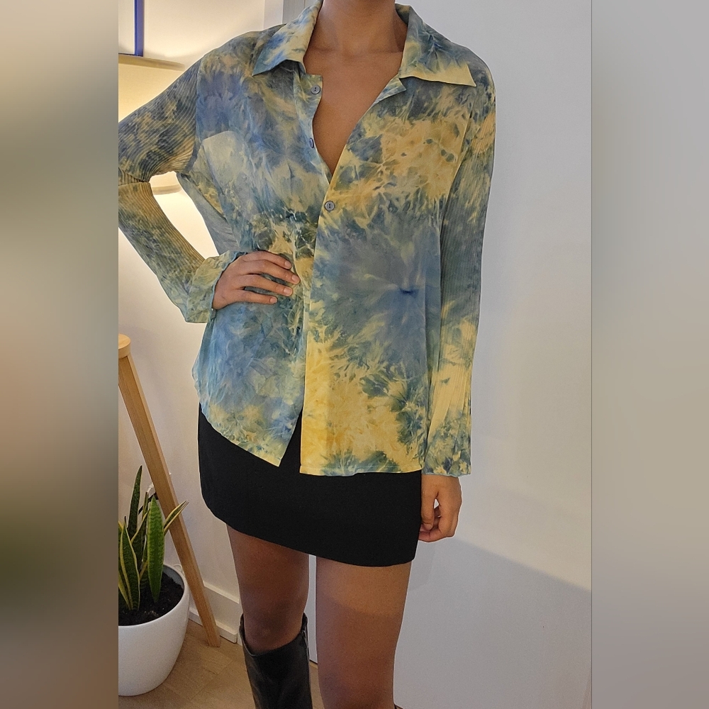 Vintage Tie Dye Blouse